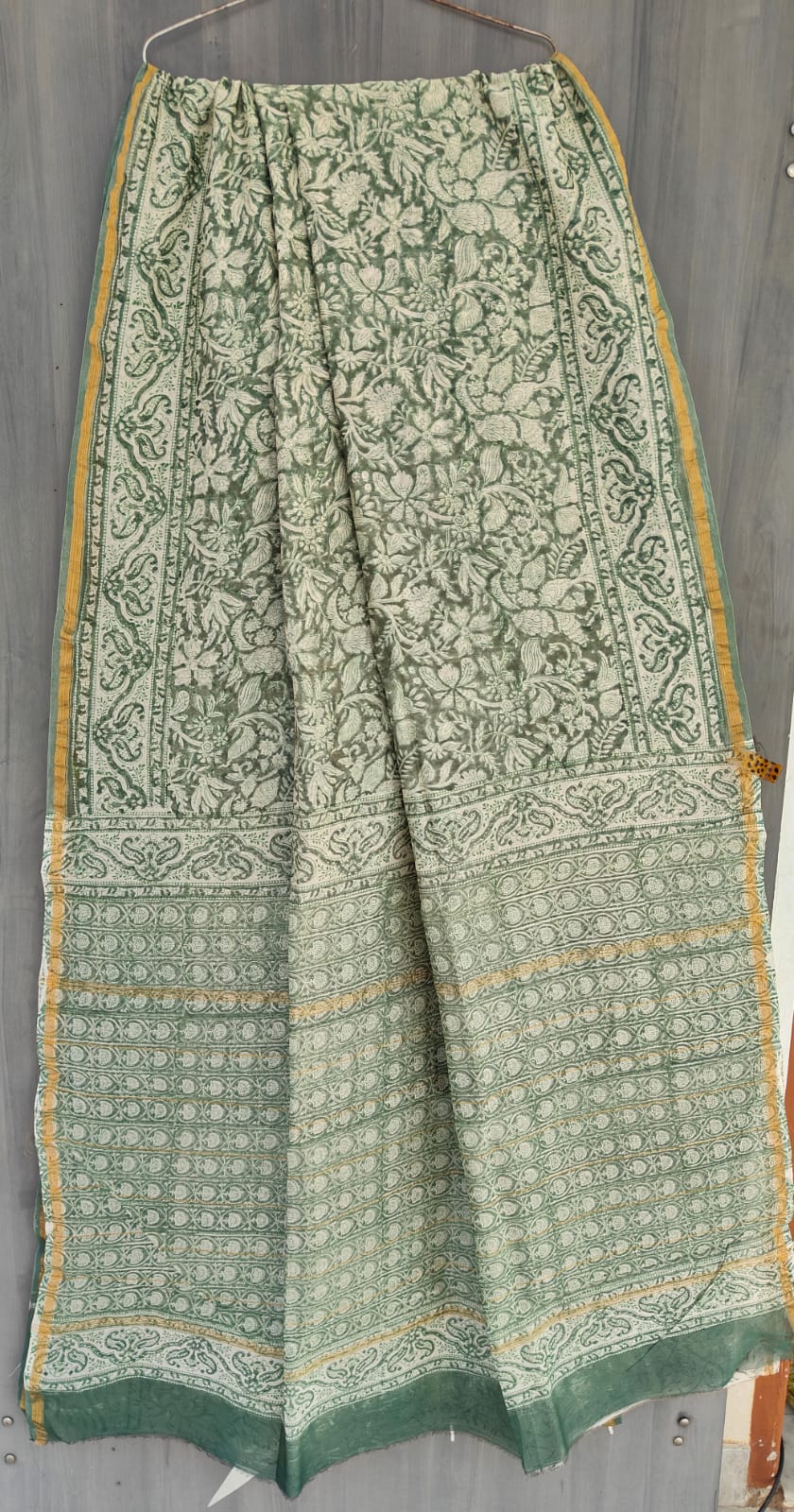 Traditional Hand-block Print Chanderi Silk Saree
