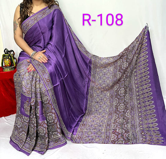 Pure Modal Silk Saree with blouse