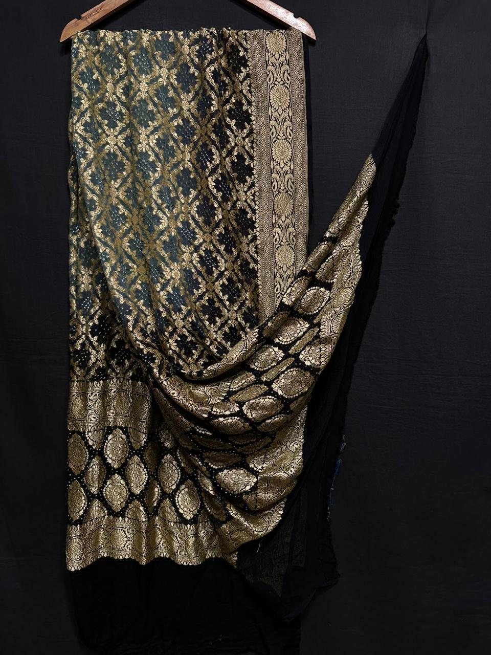 Pure Modal Silk  Bandhaj  Print   Dupatta