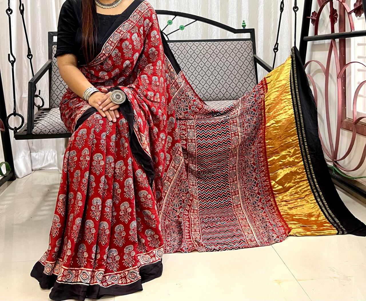 Pure Modal Silk Saree with blouse