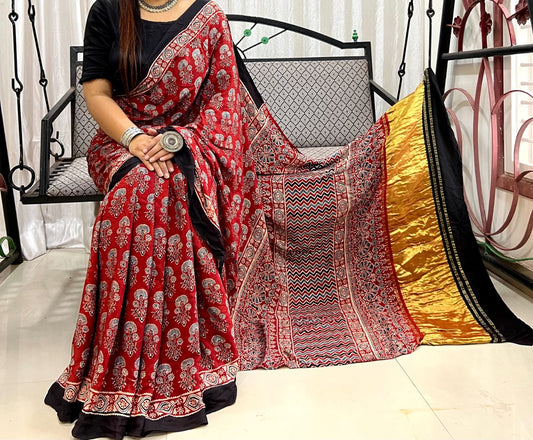 Pure Modal Silk Saree with blouse