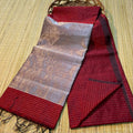 Handloom silk cotton With pallu zari work With blouse