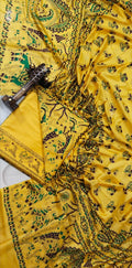 BHAGALPURI   KATAN MADHUBANI PRINT UNSTITCHED SUIT