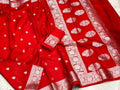 Banarasi  Georgette   Soft  Silk Saree With Zari Work