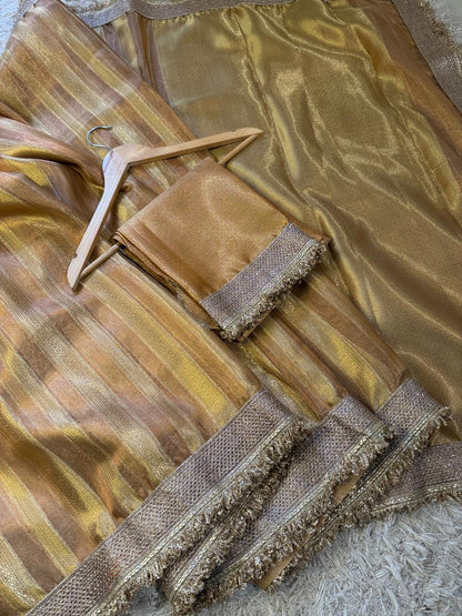 Banarasi Tissue Silk Saree With Blouse