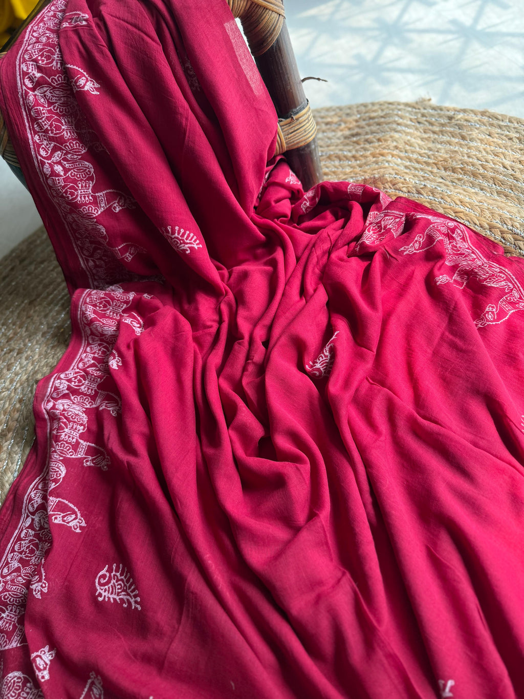 Beautiful Cotton Mulmul  Saree