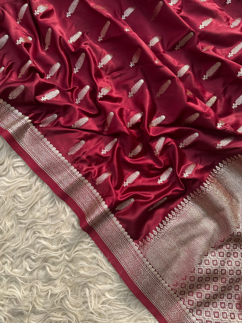 Banarasi katan mashru silk saree