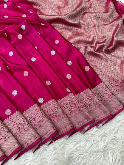 Banarasi katan mashru silk saree
