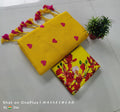 Beautiful Love Embroidery  Khaddi Cotton Saree