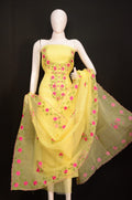 Pure Kota-Doria Unstitched Suit with Embroidery Work