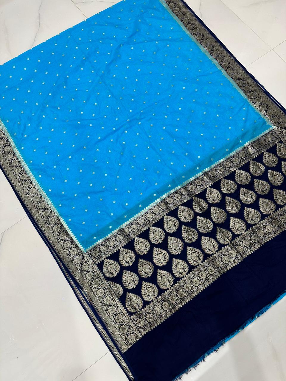 Designer Katan georgette Banarasi Saree