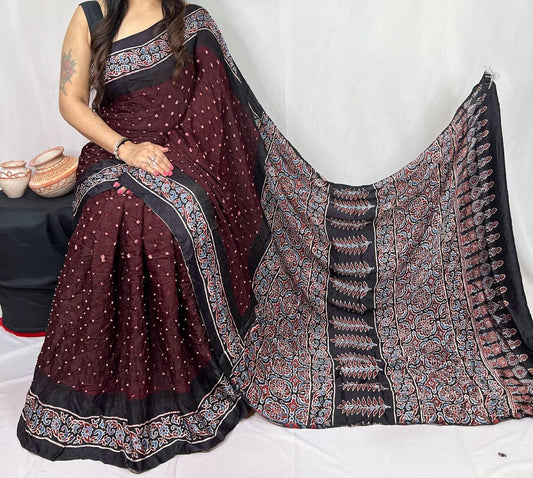 Pure Modal Silk Saree with blouse