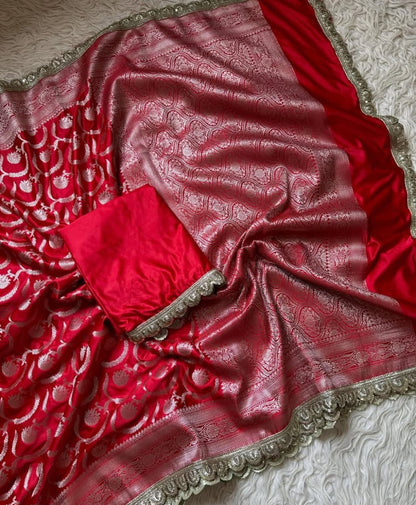 Banarasi katan mashru silk saree