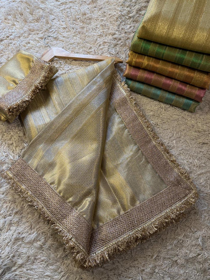 Banarasi Tissue Silk Saree With Blouse