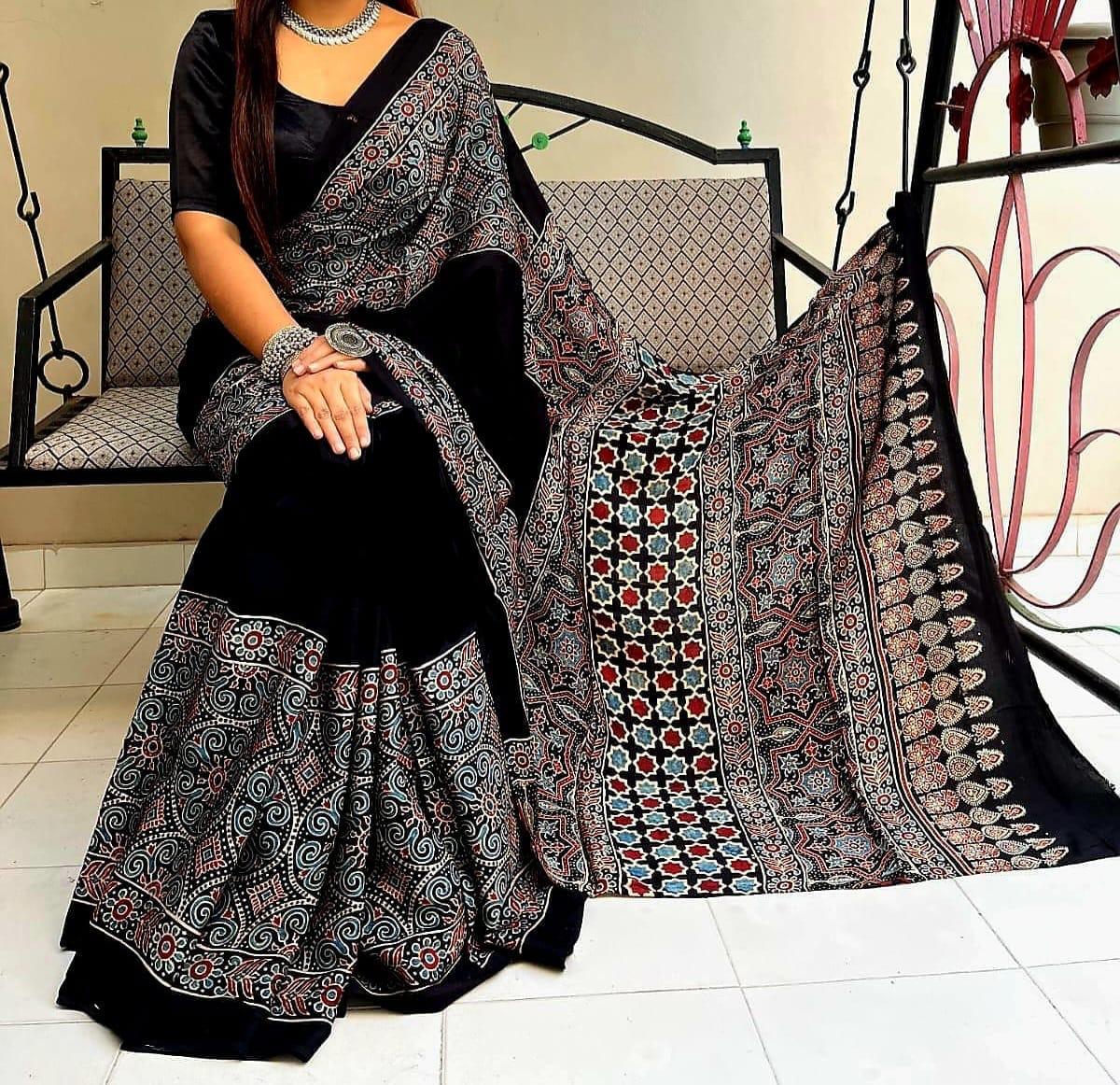 Pure Modal Silk Saree with blouse
