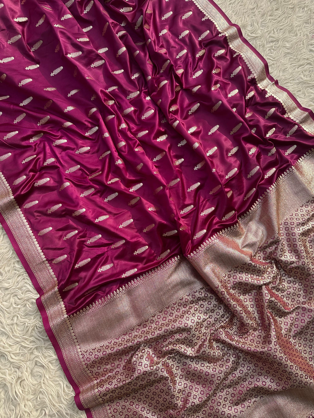 Banarasi katan mashru silk saree