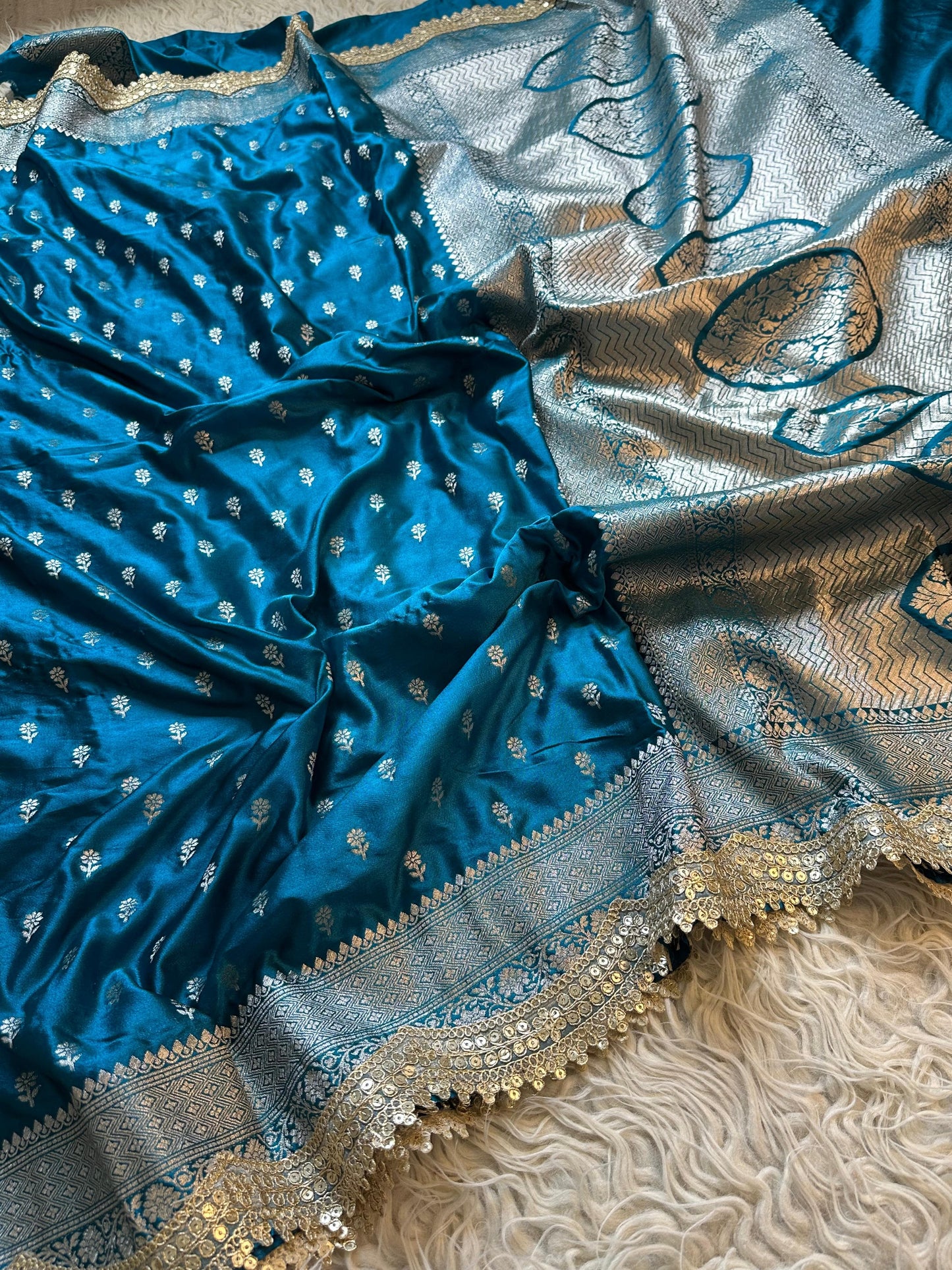 Banarasi katan mashru silk saree