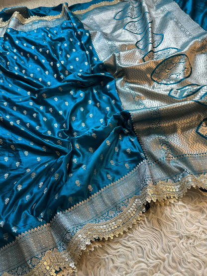 Banarasi katan mashru silk saree