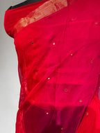 Pure Diamond Chiffon Beautiful Zari Border Work Saree With Blouse