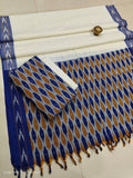 Pure  ikkat Cotton Unstitched Suit With Dupatta