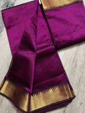 Pure Cotton Silk Mangalagiri Saree With  Blouse
