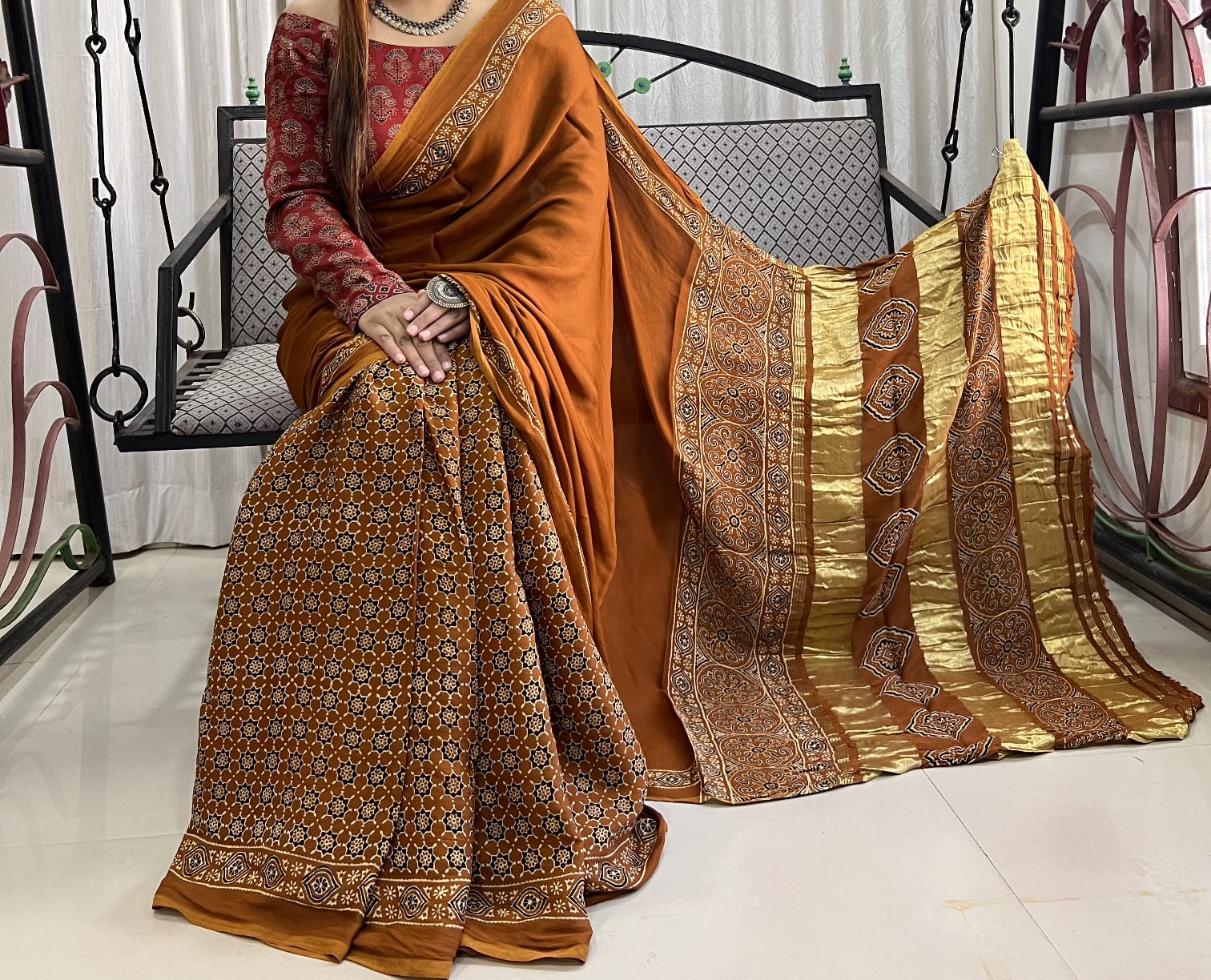 Pure Modal Silk Saree with blouse