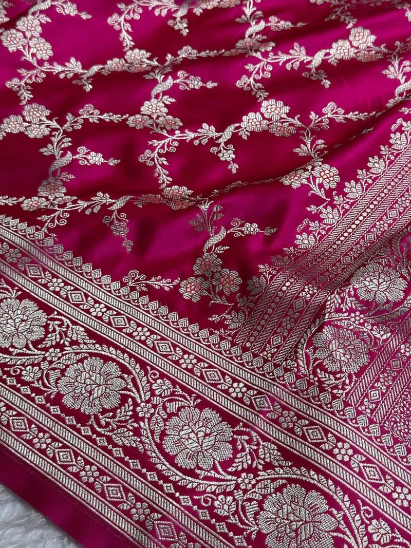 Banarasi Pure katan mashru silk saree With Blouse