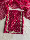 Designer Georgette Suit Set with Gota Patti Work