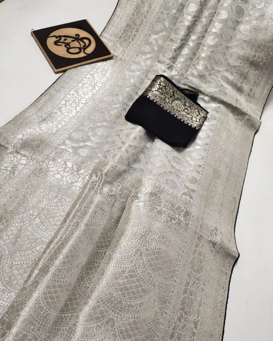 Banarasi Handloom Semi Georgette Soft silk Saree