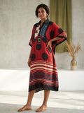 Pure Modal Silk Handblock Printed Kaftans Stitched suit