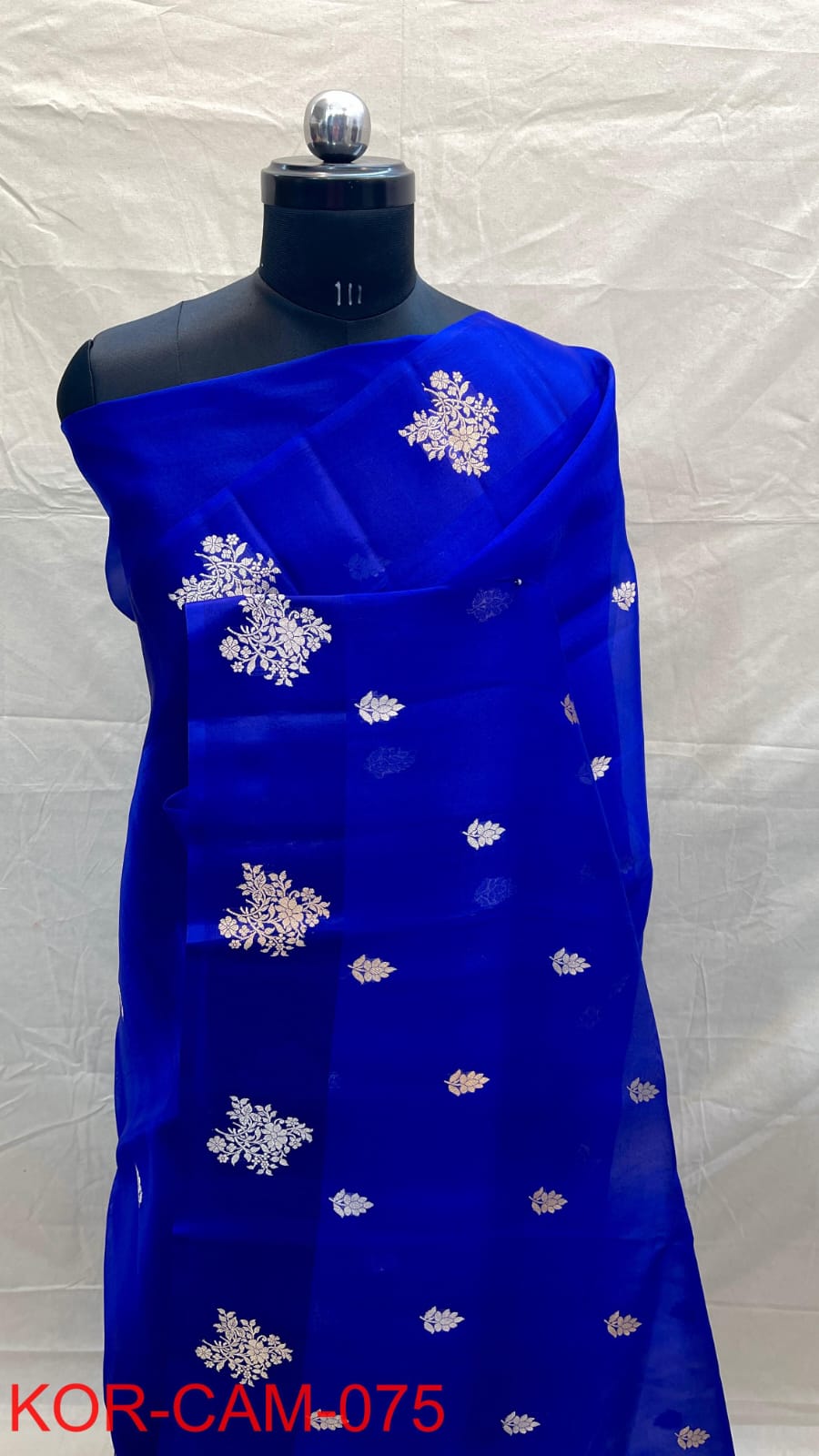 Pure Handloom banarasi  kora Silk Saree With Blouse