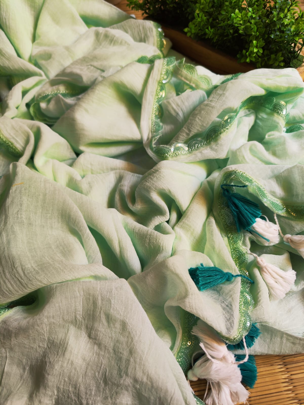 Beautiful Cotton Mulmul Saree