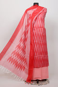 Pure  ikkat Cotton Unstitched Suit With Dupatta
