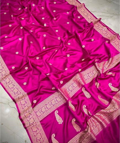 Banarasi katan mashru silk saree