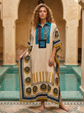 Pure Modal Silk Handblock Printed Kaftans Stitched suit