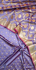 Banarasi Katan  Silk Unstitched Suit With Bottom and Dupatta