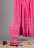 Exclusive new hand block printed cotton suits with cotton duptta