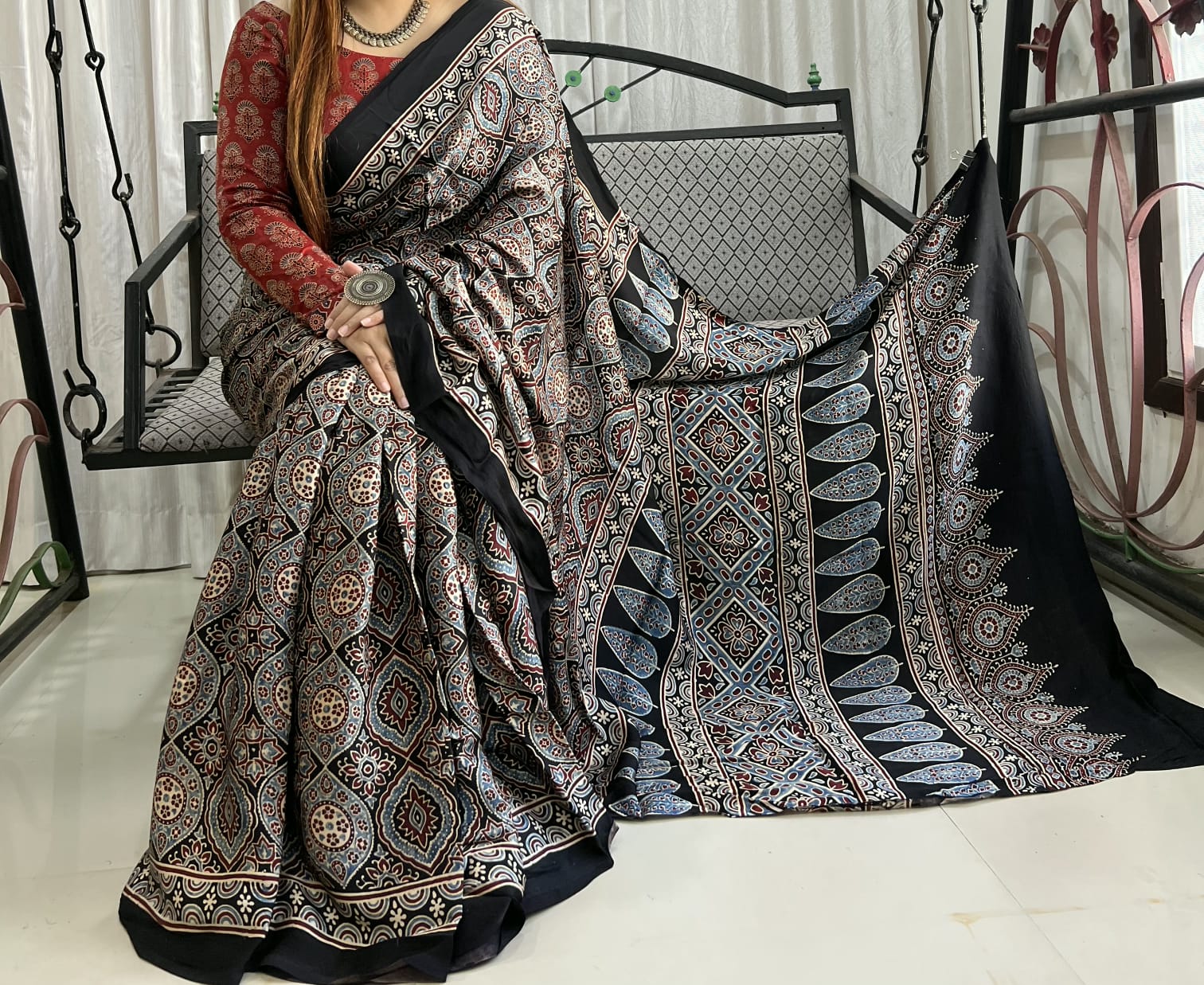 Pure Modal Silk Saree with blouse