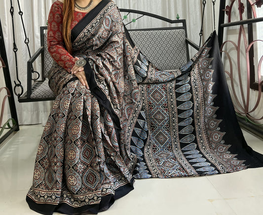 Pure Modal Silk Saree with blouse