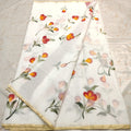 Beautiful kota cotton hand brush print work saree