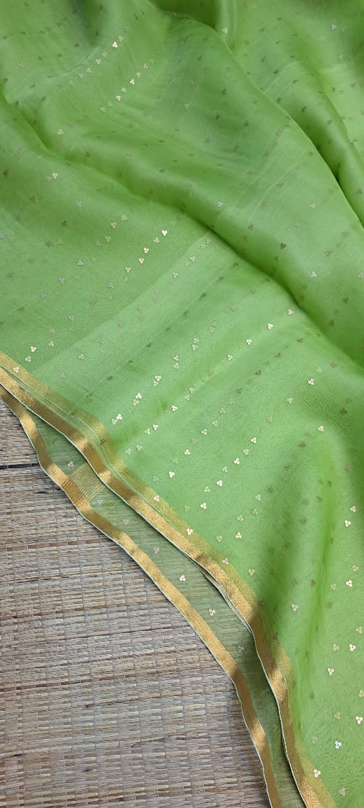 Bengal Handloom Pure Muslin Silk Saree With ( Silk Mark Certified)