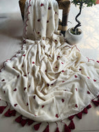 Beautiful Cotton Mulmul  Saree