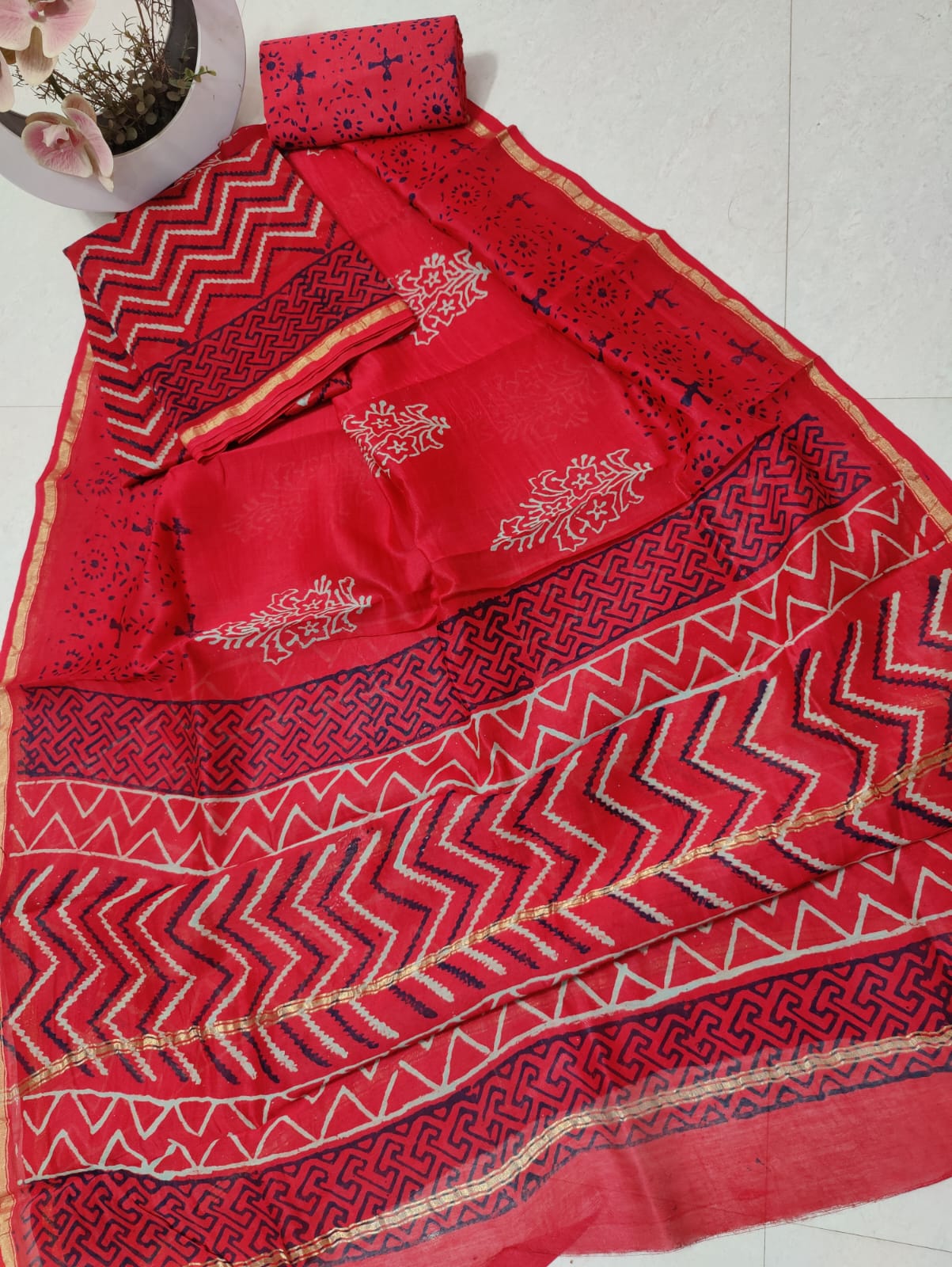 Buy unstitched on sale suits online
