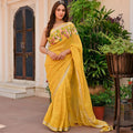 Pure Tissue Linen Saree With Handloom Perfection