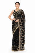 Pure Diamond Chiffon Gota Patti  Work Saree With Blouse