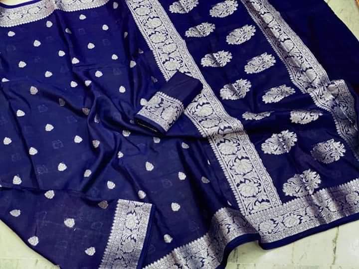 Banarasi  Georgette   Soft  Silk Saree With Zari Work