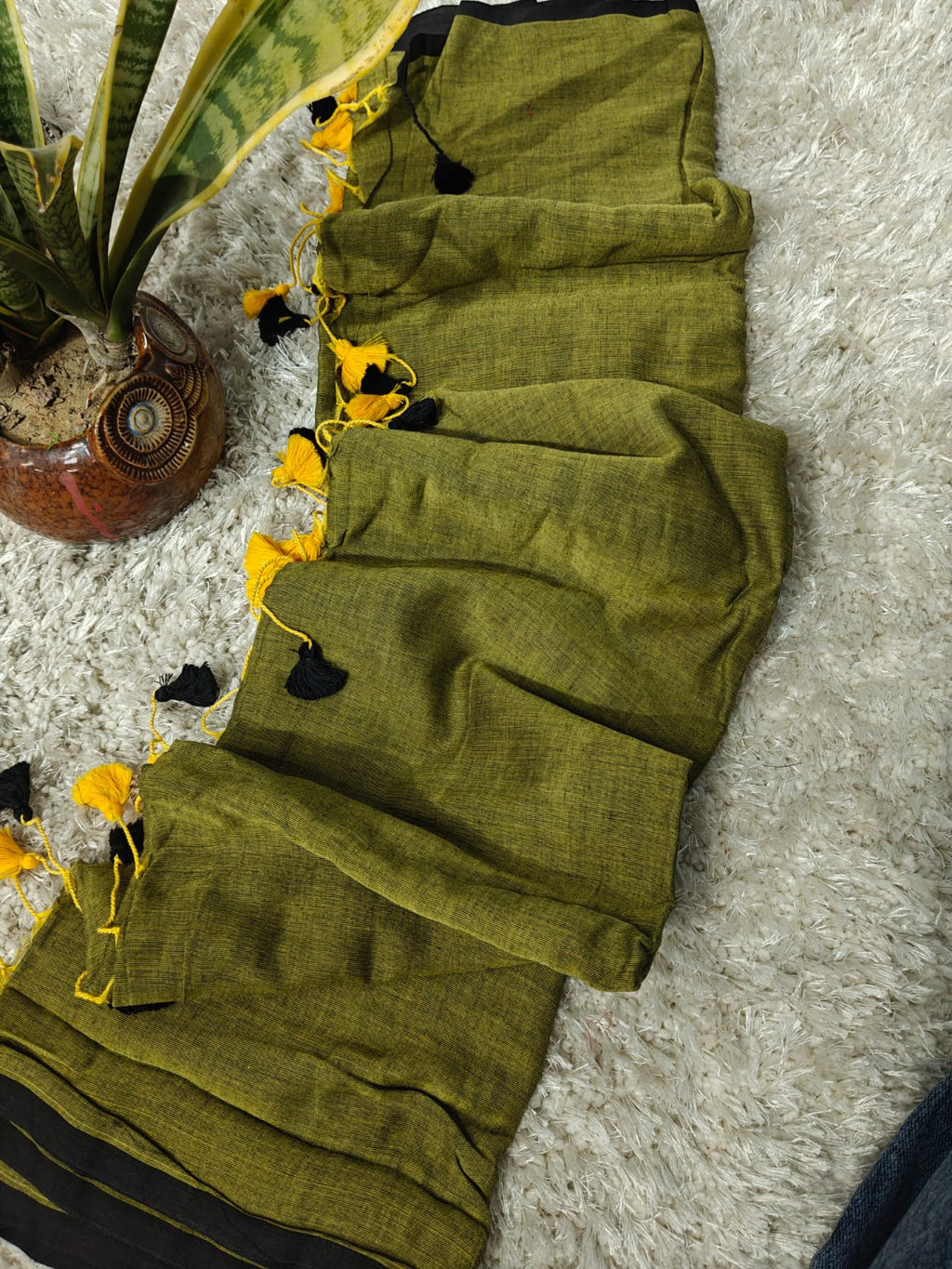 khaddi Cotton Silk Saree