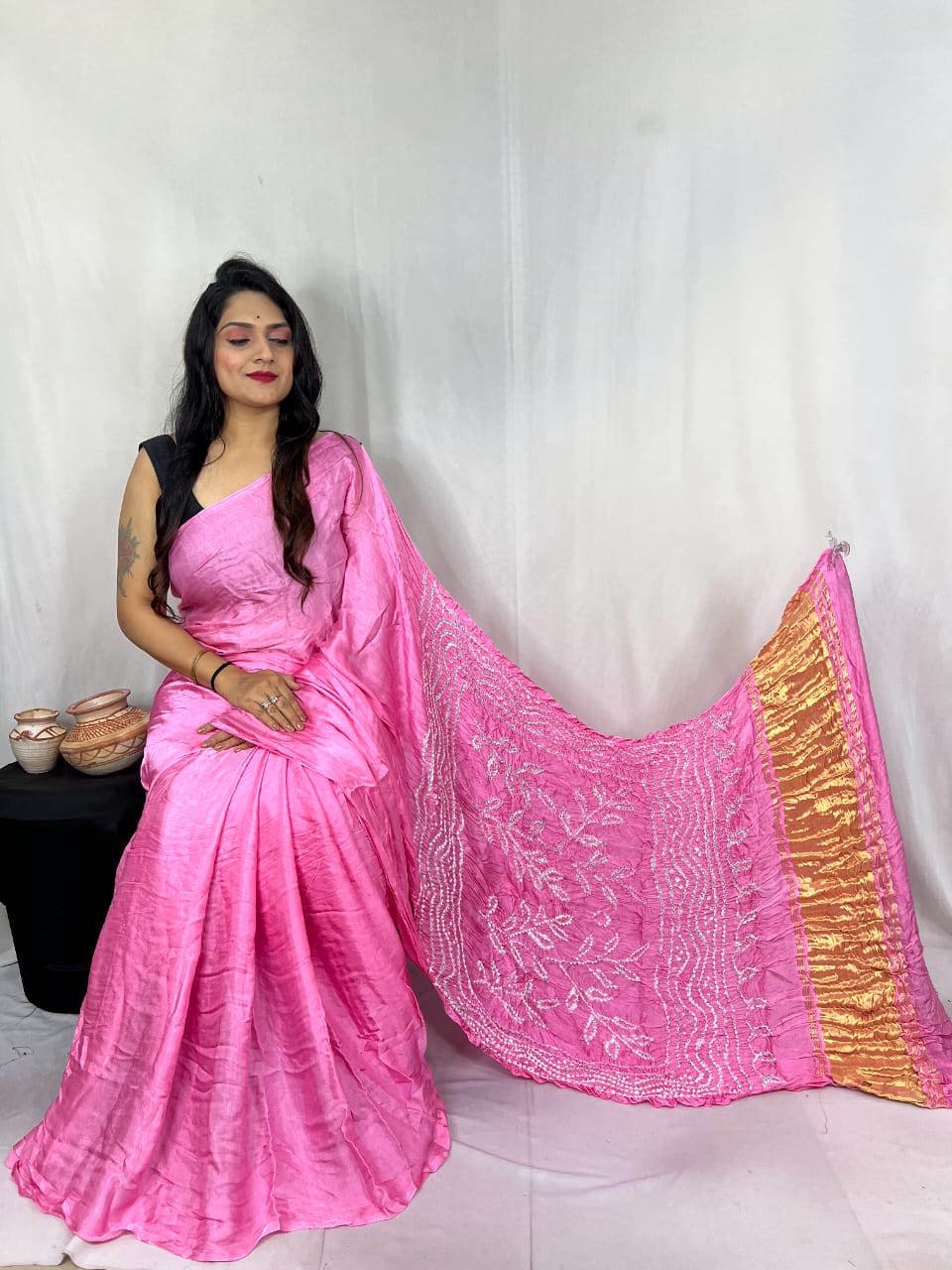 Pure Modal Silk Saree with blouse