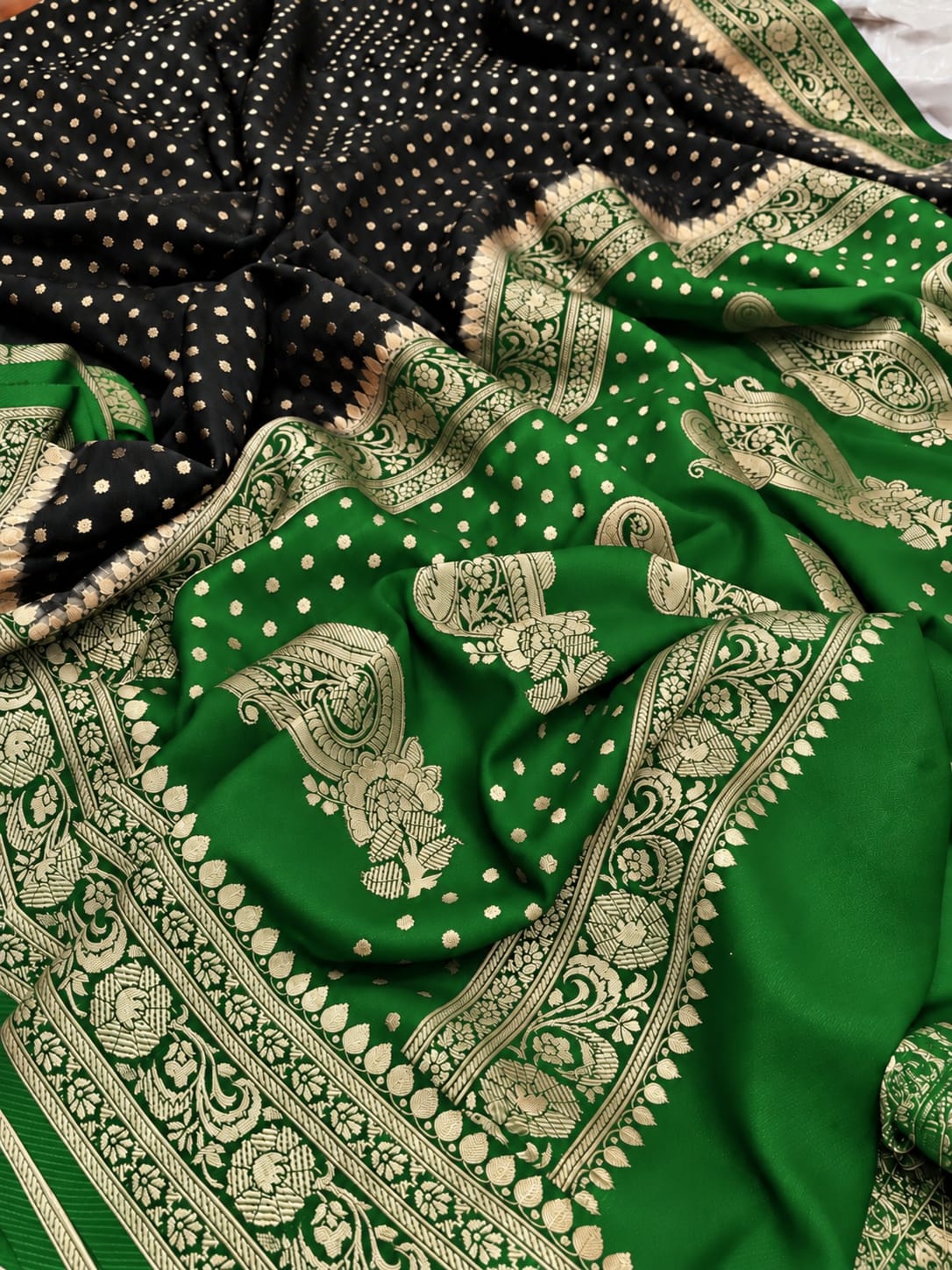 Banarasi Semi Georgette Soft Silk Saree