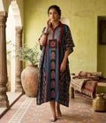 Pure Modal Silk Handblock Printed Kaftans Stitched suit
